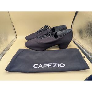 Capezio Women's Ballroom Practice Dance Shoes BR74 - Black Canvas - Size 9M